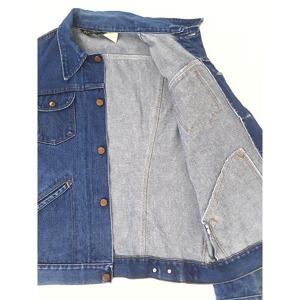 古着 70s USA製 Wrangler 136MJ No Fault Denims ブルー デニム