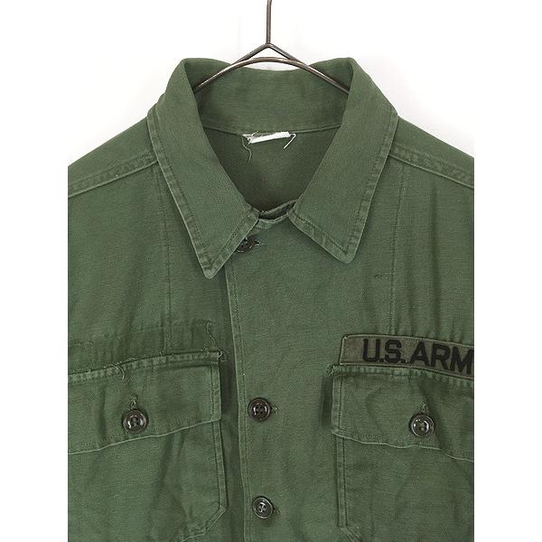 古着 60s 米軍 US ARMY 「1st 後期」 100% コットン サテン ミリタリー