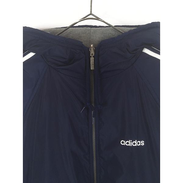 古着 90s adidas ナイロン × スウェット リバーシブル パデット