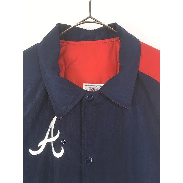 古着 90s USA製 STARTER MLB Atlanta Braves ブレーブス パデット 襟