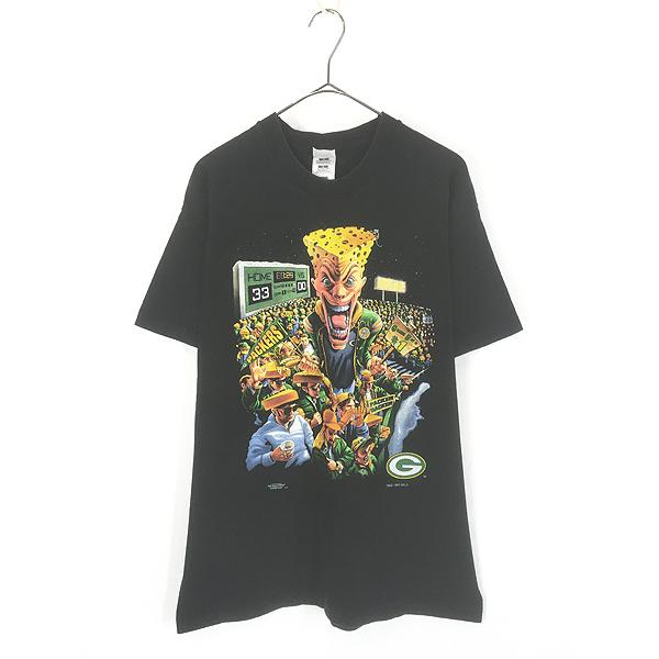古着 90s USA製 NFL Green Bay Packers パッカーズ チーズヘッド