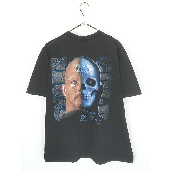 古着 90s USA製 WWF Stone Cold Austin 3:16 「JACKASS!」 レスリング 