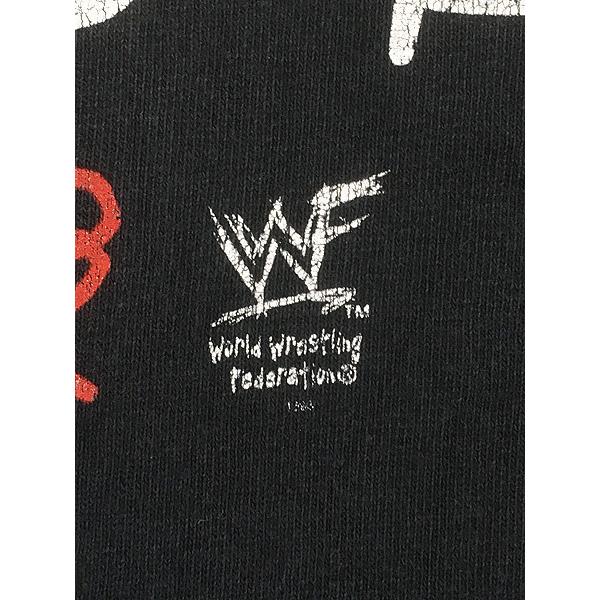 古着 90s WWF ATTITUDE プロレス 格闘技 TV ゲーム プロモ Tシャツ XL