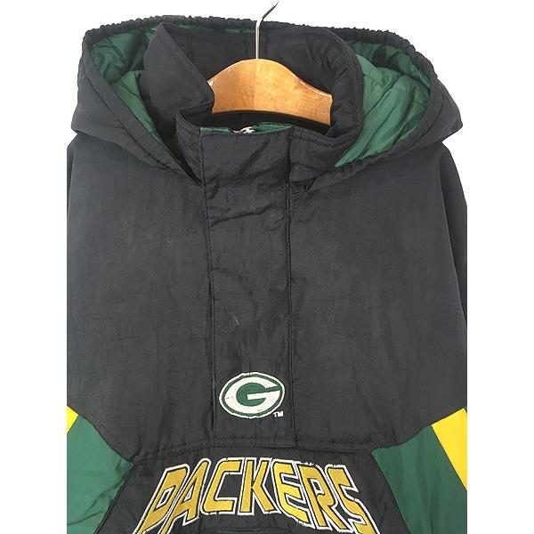 キッズ 古着 90s NFL Green Bay Packers パッカーズ パデット ナイロン