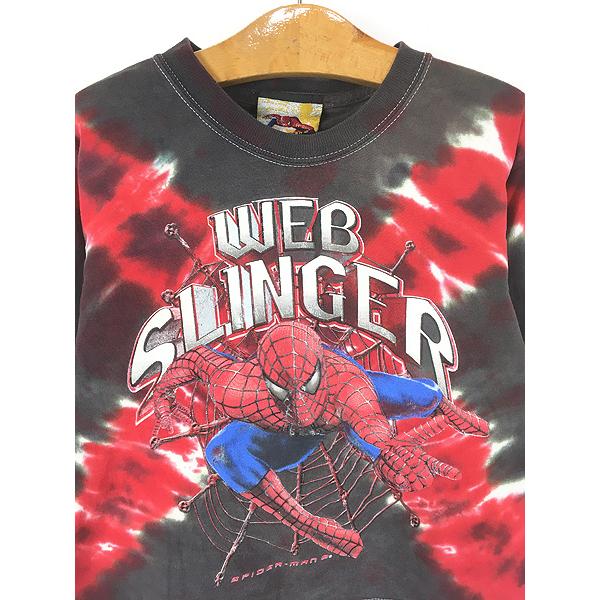 キッズ 古着 00s MARVEL SPIDER MAN2 スパイダーマン2 アメコミ 