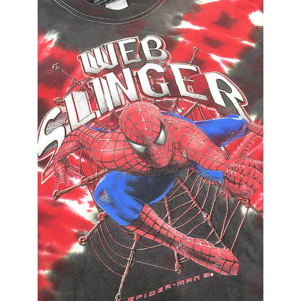 キッズ 古着 00s MARVEL SPIDER MAN2 スパイダーマン2 アメコミ