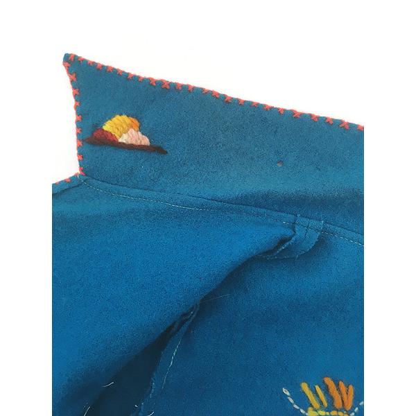 キッズ 古着 50-60s メキシコ 民族 フェルト ステッチ ヴィンテージ