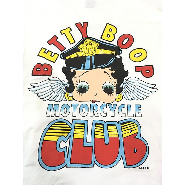 レディース 古着 90s BETTY BOOP MOTORCYCLE CLUB ベティ ブープ