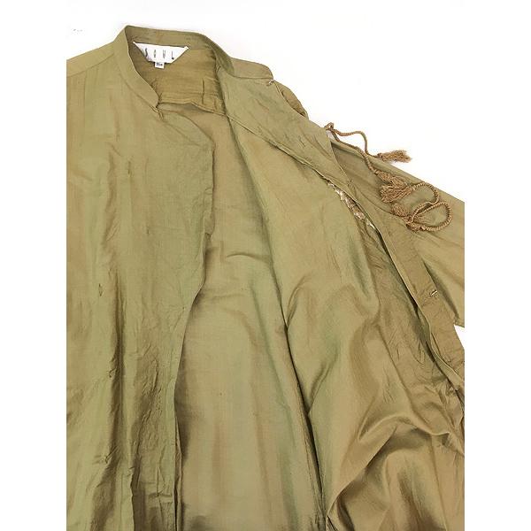 レディース 古着 90s SOUL レース風 刺しゅう チャイナカラー ライト ガウン コート L位 古着 レディース 古着 90s SOUL レース風 刺しゅう チャイナカラー ライト