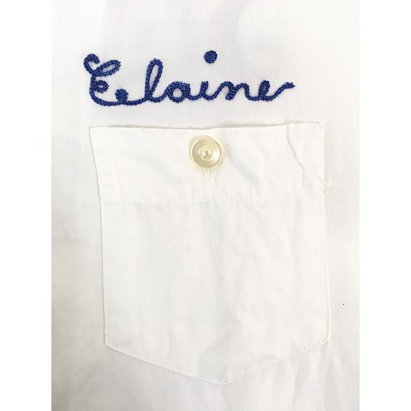 レディース 古着 60s The Queen 「Sts Peter & Paul YOU」 チェーン 刺しゅう 開襟 レーヨン ボウリング シャツ M位 古着 レディース 古着 60s The Queen 「Sts Peter & Paul YOU」 チェーン