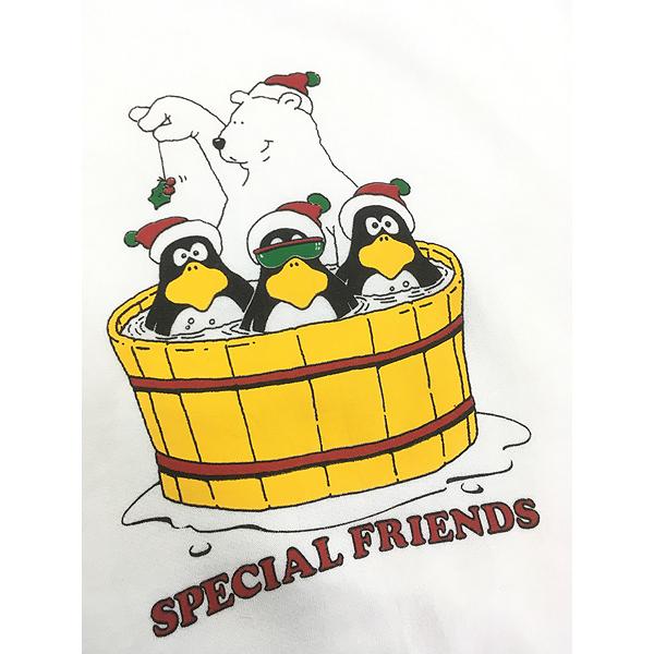 レディース 古着 90s USA製 Famous しろくま ペンギン 「SPECIAL 