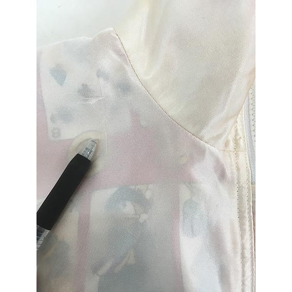 レディース 古着 90s Migbty トランプ×無地 ソリッド サテン リバーシブル ジャケット ブルゾン L位 レディース 古着 90s Migbty トランプ×無地 ソリッド サテン