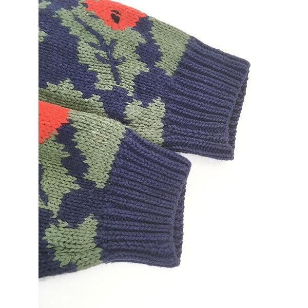 レディース 古着 90s ORVIS 鳥 バード アニマル 総柄 麻 コットン