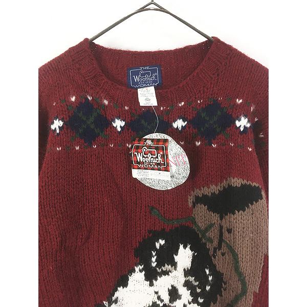 レディース 古着 Deadstock!! 80s WoolRich 犬 アニマル ブーツ ウール