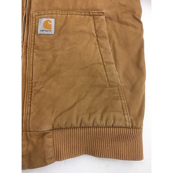 レディース 古着 Carhartt ブラウン ダック 防寒 パデット アクティブ