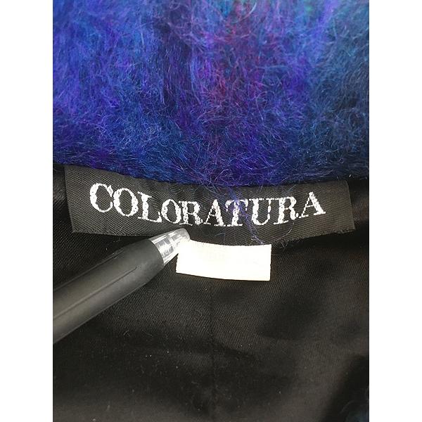 レディース 古着 90s COLORATURA 異素材 パッチワーク アップリケ