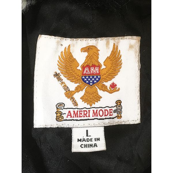 レディース 古着 90s AMERI MODE モノトーン シェブロン ストライプ