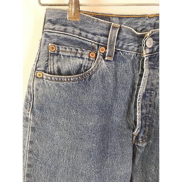 レディース 古着 90s Levi's 6501-0193 濃紺 ブルー デニム パンツ