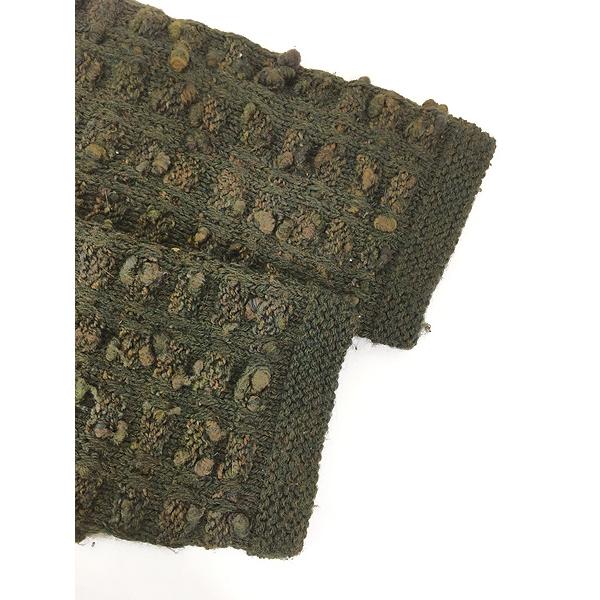 レディース 古着 90s Emma Camusso 凹凸 チェック ポコポコ編み ウール