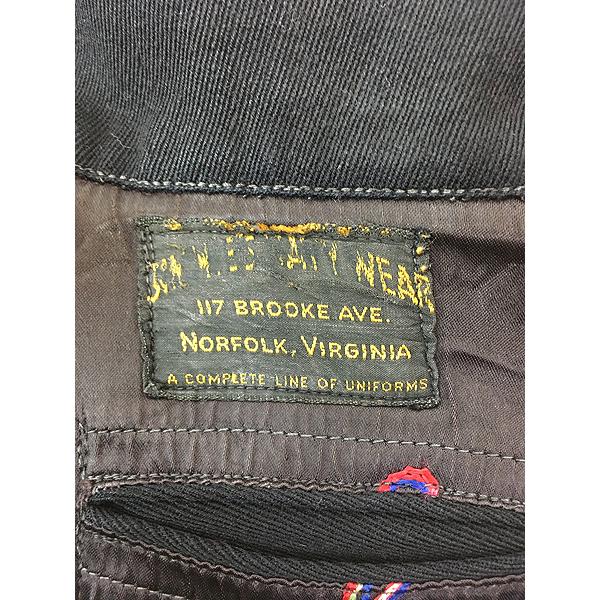 レディース 古着 40s 米軍 US NAVY 豪華 ハンドステッチ リメイク