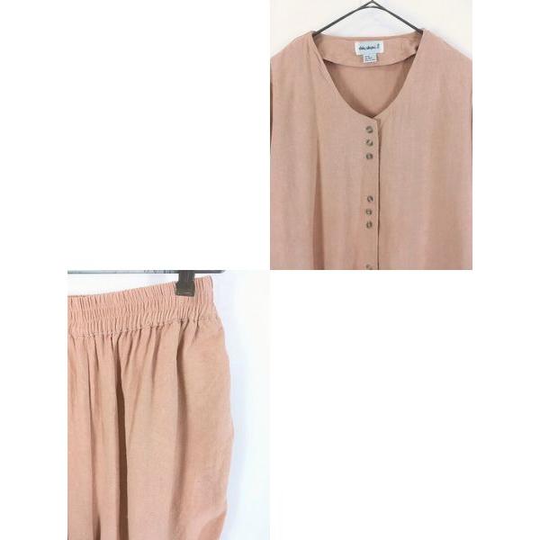 レディース 古着 Jcekl waynes シンプル ナチュラル 100％シルク 半袖