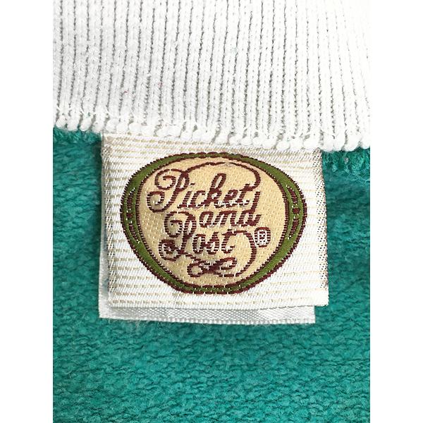 レディース 古着 80s USA製 猫 ねこ アニマル 爪痕 発泡 プリント 襟