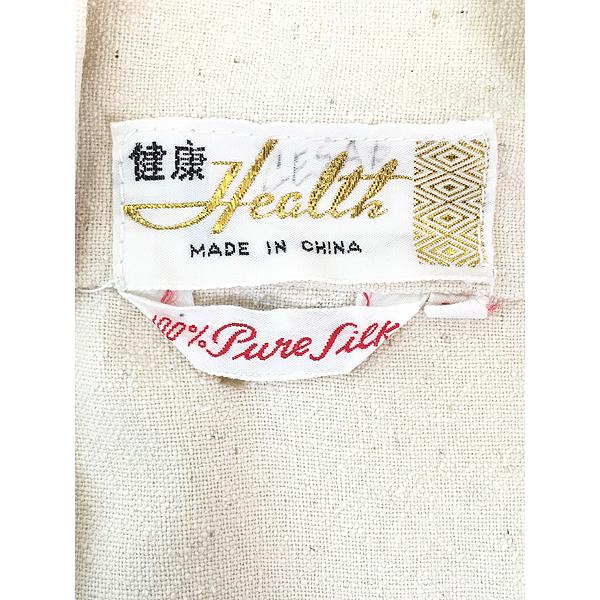レディース 古着 60-70s Health ドラゴン 龍 ハンド 刺しゅう 100