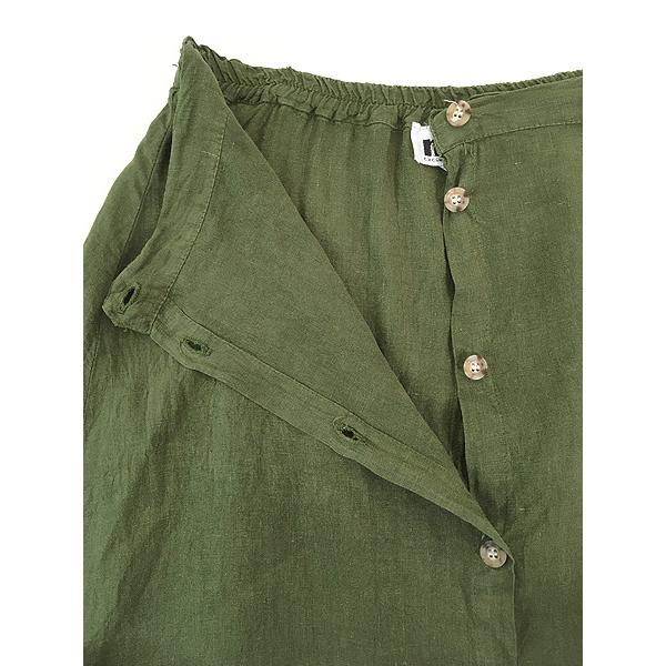 レディース 古着 USA製 nine 無地 ソリッド リネン ノースリーブ トップス×スカート セットアップ M 古着 レディース 古着 USA製 nine 無地 ソリッド リネン ノースリーブ