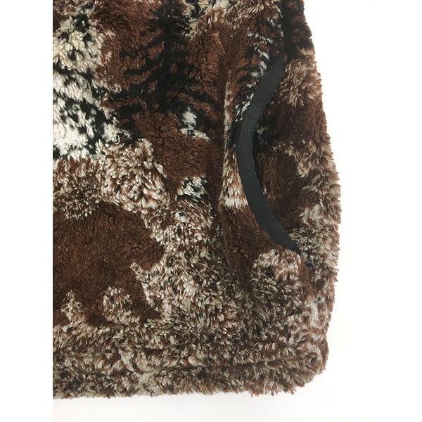 レディース 古着 90s USA製  森 動物 総柄 デザイン ボア フリース ジャケット M レディース 古着 90s USA製 BLACK DIAMOND 森 動物 総柄 デザイン ボア