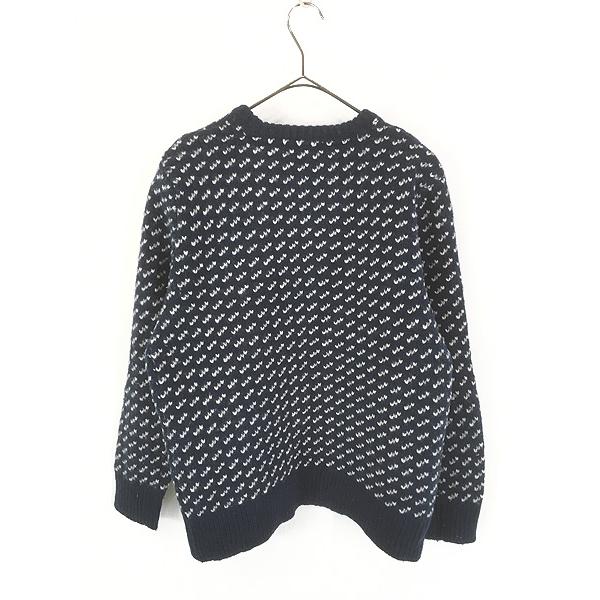 レディース 古着 LL Bean バーズアイ ヘビー ウール ニット セーター