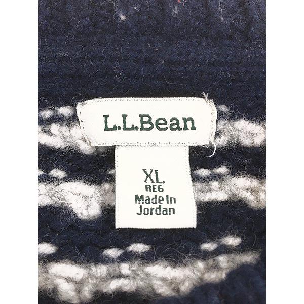 レディース 古着 LL Bean バーズアイ ヘビー ウール ニット セーター