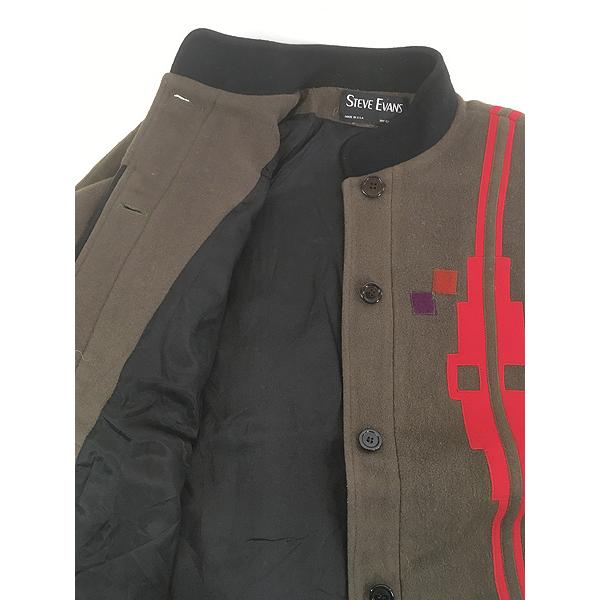 レディース 古着 80s USA製 STEVE EVANS ネイティブ モンドリアン風