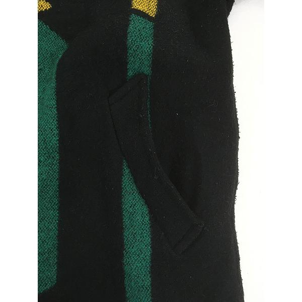 レディース 古着 90s USA製 WOODED RIVER ネイティブ パターン ウール