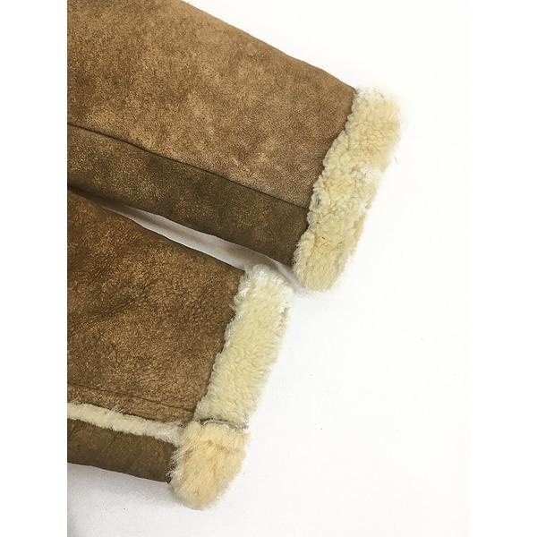 レディース 古着 70s 本革 ムートン シープスキン レザー コート M位