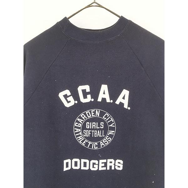 レディース 古着 60s USA製 Russell 「G.C.A.A DODGERS」 半袖