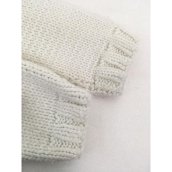 レディース 古着 70s タツノオトシゴ 素潜り ショールカラー