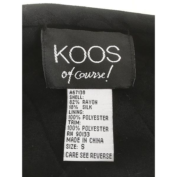 レディース 古着 00s KOOS 光沢 シェブロン ストライプ ドット 総柄