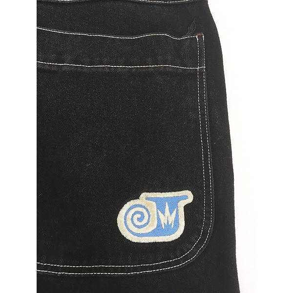 レディース 古着 90s USA製 JNCO 「Twin Cannon」 BIG ポケット ブラック デニム パンツ ジーンズ ワイドストレート 31 レディース 古着 90s USA製 JNCO 「Twin Cannon」 BIG ポケット