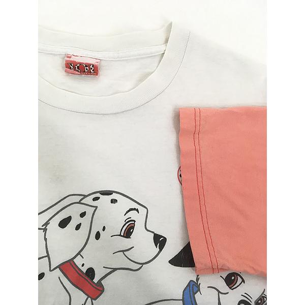 レディース 古着 90s Disney 101匹わんちゃん ダルメシアン バイカラー