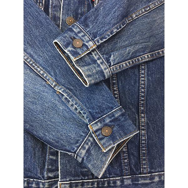 Lee 70年代 ヴィンテージ デニムジャケット Gジャン M インディゴ 古着 70s Canada製 Levi's 75505-0212 4thタイプ 濃紺 インディゴ