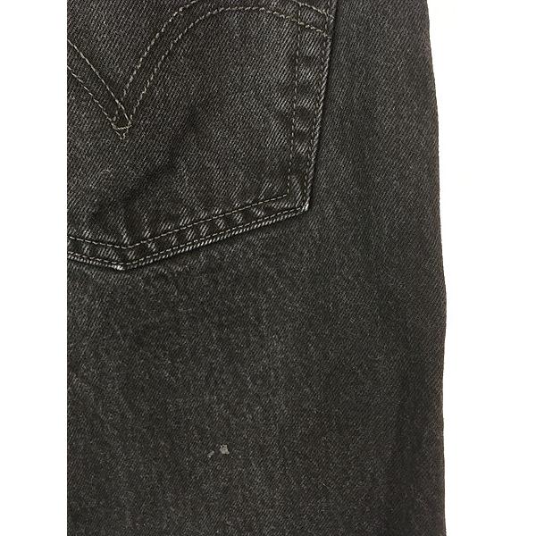 古着 00s Levi's 501-0660 インシーム シングル サルファ ブラック デニム パンツ ジーンズ ストレート W34 L30 古着 00s Levi's 501-0660 インシーム シングル サルファ ブラック