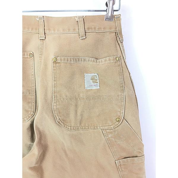 古着 70s USA製 Carhartt ブラウン ダック Wニー ペインター ワーク