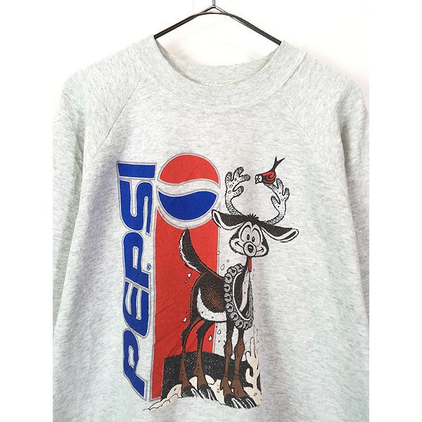 古着 90s USA製 PEPSI ペプシ コーラ 企業 トナカイ アニマル ポップ 