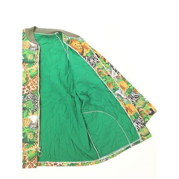 古着 90s キリン ゾウ トラ パンダ マルチ アニマル キルティング