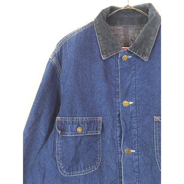 古着 70s USA製 Sears Work Outerwear ブランケット ライナー 濃紺 
