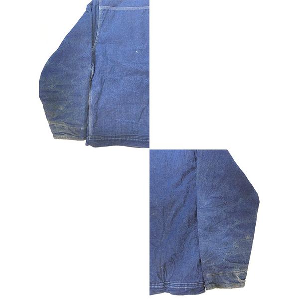 古着 70s USA製 OshKosh B'gosh レッド ライナー 濃紺 ブルー デニム