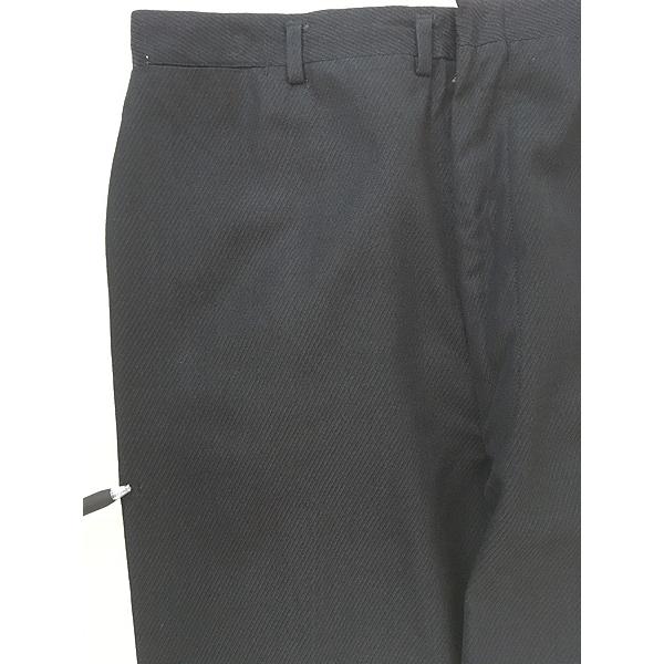 古着 50-60s 凹凸 ブラック ギャバジン ウール スラックス パンツ
