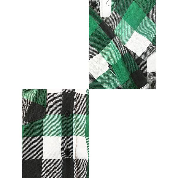 古着 60s FROSTPROOF 好配色 ブラック × グリーン ホワイト ブロック