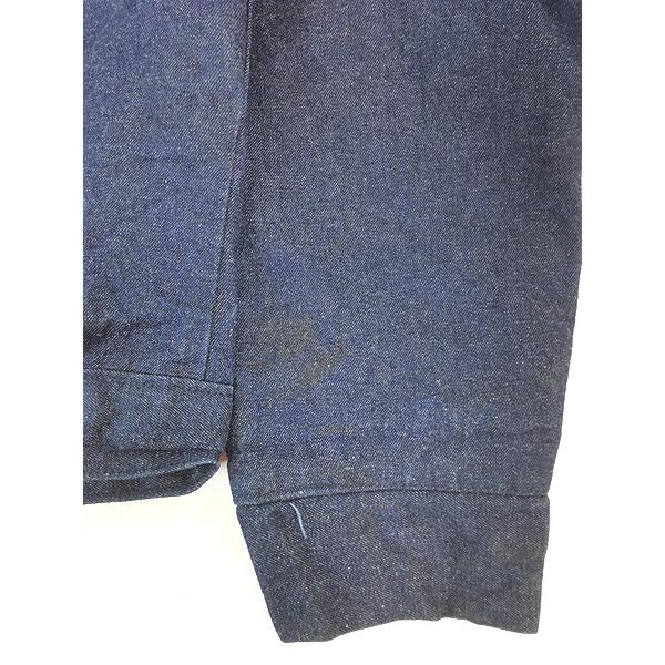 古着 70-80s USA製 BIG BEN ブランケット ライナー 真紺 デニム フルジップ ワーク ジャケット 44R 古着 70-80s USA製 BIG BEN ブランケット ライナー 真紺 デニム