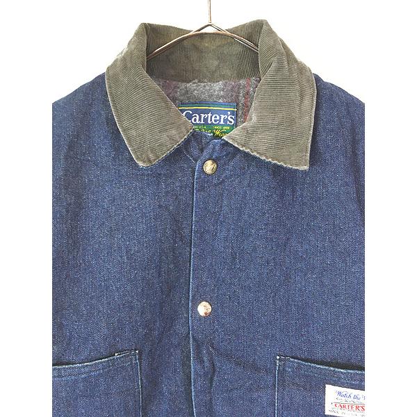 古着 70s USA製 Carter's ブランケット ライナー 真紺 デニム ワーク